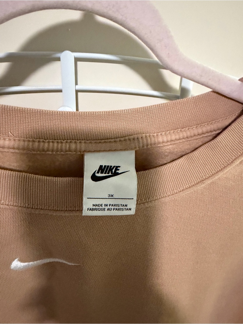 Nike Women's Crewneck Sweatshirt in Taupe - Picture 3 of 3